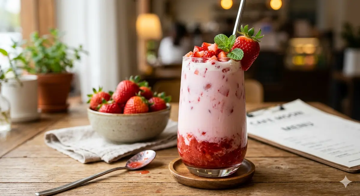 Korean Fresh Strawberry Milk